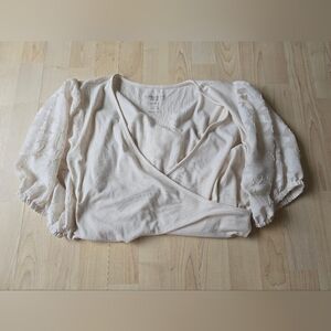 Torrid Super Soft Ribbed Wrap Front Top Size 2